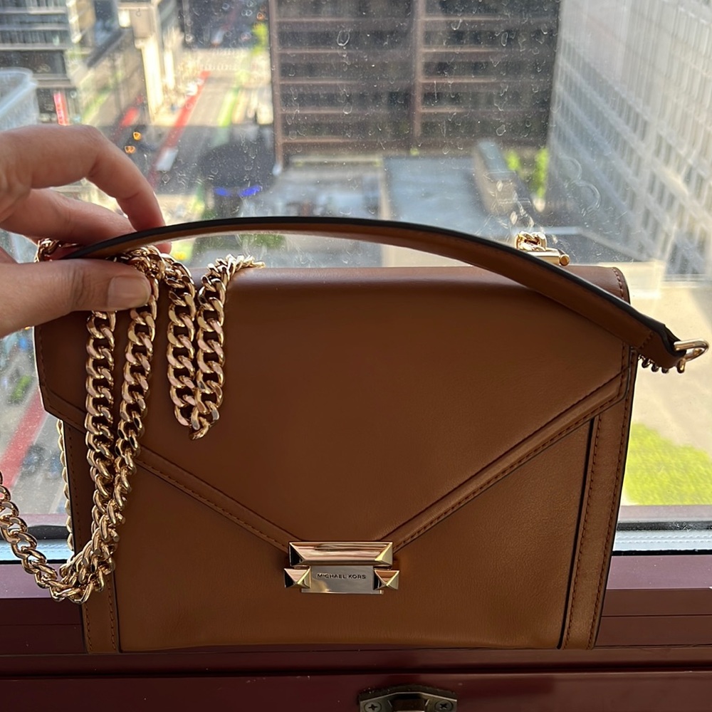 Michael Kors Brown Leather Whitney Bag- New